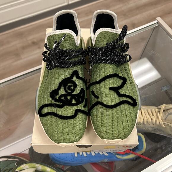 adidas NMD Hu Pharrell x Billionaire Boys Club Running Dog Green size 8 - Picture 3 of 8